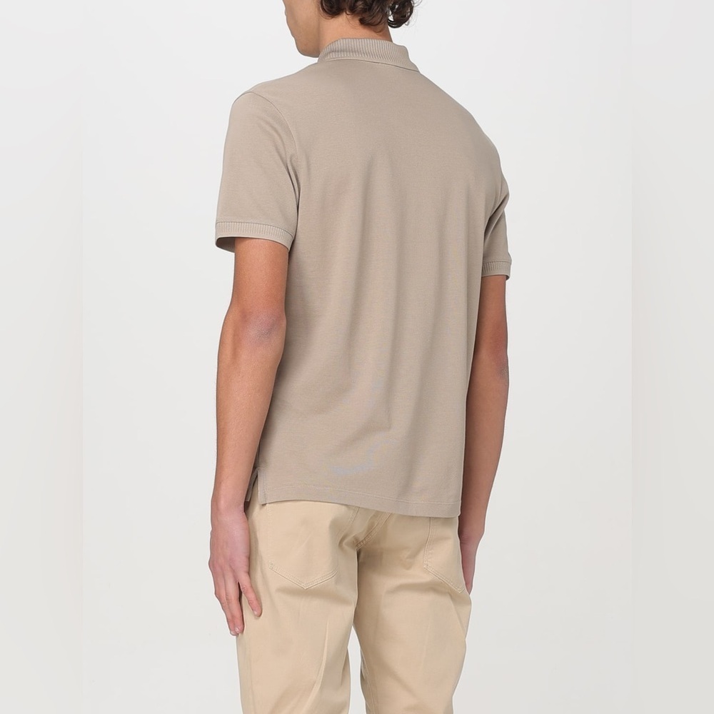 Emporio Armani Taupe Polo T-Shirt Shirt Sleeve NEW - Picture 4 of 12